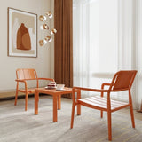 Summer- 2-Piece PP Single-Seater Chairs Coffee Table Set Indoor/Outdoor Multi-Purpose Furniture W3450P323335