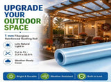Polycarbonate Roof Panel Roll, Clear Roofing Panels Insulated Rainproof Greenhouse Panels Glass 02534275