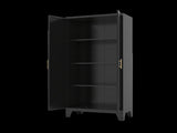 71'' 2 Shapely Doors Cabinet, Metal Storage Cabinet with Doors and Adjustable Shelves, for Bedroom, 63952140