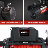 ZNTS X-BULL Electric Winch 10000 LBS 12V Synthetic Rope Load Capacity Red Rope Jeep Towing Truck Off Road W121843630