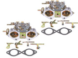 2X Carburetors Twin Choke Replacement for 45 DCOE Weber 152 4 Cyl 6 Cyl V8 Engines 19600.060 62843618