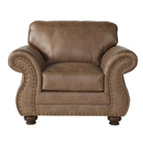 Leinster Faux Leather Arm Chair and Ottoman 2 pieces set T2574P196590