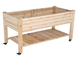 116 * 57 * 82cm Chinese Fir High Foot Type With Wheel Wood Planting Frame Log 02673314