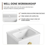 24 Inch Soft Close Doors Bathroom Vanity With Sink, For Small Bathroom W999132141
