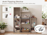 Cat Bookshelf Cabinet , 8 Organized Storage Sections & Multiple Climbing Platforms 81644377