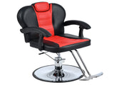 Classic Reclining barber Chair Salon Chair for Hair Stylist with Heavy Duty Hydraulic Pump, 360&deg WF318104JAA