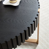 Modern Handcraft Drum Coffee Table 31.5 inch Round Coffee Table for Living Room,Small Coffee Table W2582P167649