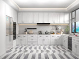 30 Inch White Shaker Double Door Wall Cabinet Solid Wood with 3 adjustable shelves Ready to Assemble T2950P366461