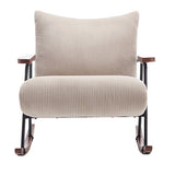 Modern Accent Chair Arm Chair Living Room Rocking Chair Metal Frame W1403P241855