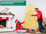 7 FT Artificial Christmas with 400 Lights Stepless Dimming, 3 Color Modes, Hinged Xmas Pine 32515590