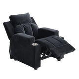 ZNTS Kids Chair, Kids Upholstered Couch with Two Cup Holder, Footrest, Backrest, Toddlers Velvet W31171306