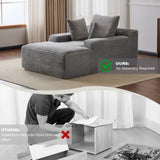 Oversized Chaise Lounge Chair Cozy Cloud Couch, Modern Plush Corduroy Upholstered Sleeper Sofa 30594031