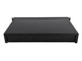 19" 2U Steel Plate DJ Drawer Equipment Cabinet with Keys Black 19646401