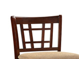 Set of 2 Chairs Dining Room Furniture Brown Solid wood Counter Height Chairs Upholstered Cushioned HS00F1205-ID-AHD
