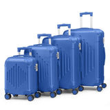 Complete 4-Piece ABS Luggage Set with Diamond Pattern & Reinforced Corners 27757840