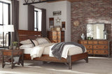 Industrial Design Bedroom 1pc Dresser of 7 Drawers Rustic Brown and Gunmetal Finish Wooden B011P152673