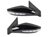 2x Power Mirrors Manual Folding & Heated & Turn Signal Fit for Hyundai Sonata 2.0L 2.4L 2011-2014 54249676