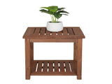 Square Wood Side Table Carbonized Color 67801241