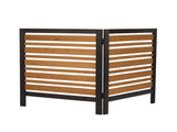 2-Panel Outdoor Air Conditioner Fence Screen, Outsideood Privacy Fence, Backyard Garden Patio 38" W2640P290610