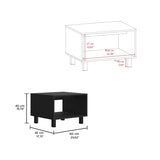 Eclipse Living Room Duo Set with TV Stand And Coffee Table with Steel Accents B200P173208