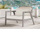 Outdoor Acacia Wood Patio Club Chair, Patio Furniture,Waterproof Thick Cushion Deep Seating for N780P171149G