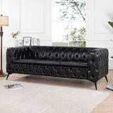 84.06 Inch Width Traditional Square Arm removable cushion 3 seater Sofa W68041369