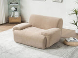 42" Wide Modern Upholstered Chenille Vertical Stripes Accent Chair, Boneless Single Sofa Chair, W3118P453257