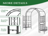 78*23*83.9 Arc Roof Double Layer Arch Courtyard Black 07528371