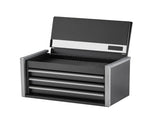 8.6-inch Portable Metal Tool Box, 3 Drawers with EVA Liners, Ball Bearing Opening, Powder Coated 63296286