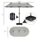 Cantilever Tilt Offset Patio Umbrella 44937535