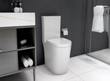 Small Compact One Piece Toilet Dual Flush,23 inch Short Depth for Tiny Bathroom,White W2826P192006
