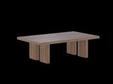 39.37" Solid Wood Coffee Table, 100% Real Wood Rectangular Center Table, 39.37" 23.62" 15.75", W5909P583175
