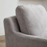 29.92'' Swivel Accent Chair, Upholstered Skirted Swivel Chair with Removable Back Cushion, 360 W1852P202089