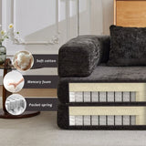 Compression Sofa,Convertible Floor Sofa Bed with Fixed-Shape Frame, Boneless Modular Sectional 51374558