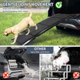 Dog Ramp for Car, 63" Long & 17" Wide Folding Portable Pet Stair Ramp with Non-Slip Rug Surface, 48052833