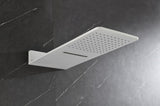 Wall Mounted Waterfall Rain Shower System With 3 Body Sprays & Handheld Shower W92864237