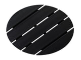 46*46*46cm Single Layer Round HDPE Side Table Black 26668210