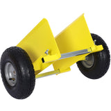 600lb Panel Dolly , 10in. Pneumatic Wheels,yellow W46559168