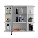 Valdez Medicine Cabinet With Six Shelves, Mirror Cabinet B128P148817