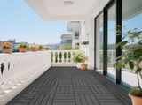Plastic interlocking decking tiles, 44 packs of terrace decking tiles, 12 inches x 12 inches W5288P452912