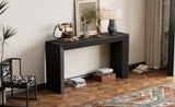 Mirod Elegant Console Table,Fireplace Design,Simple and Functional with High-Quality Wood Veneer Top N760P253329B