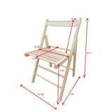 FOLDING CHAIR-2/S, FOLDABLE STYLE -NATURAL W49553507