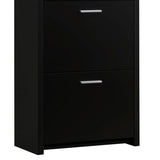 Black 3-Drawer Shoe Rack B062P153804