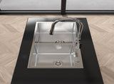 32 "x 19" x 10 "Embedded Double Bowl Kitchen Sink, Equipped with S304 Stainless Steel Satin Handmade T3177P286041