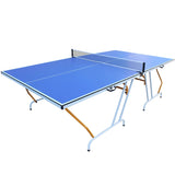 ZNTS 9ft Mid-Size Table Tennis Table Foldable & Portable Ping Pong Table Set for Indoor & Outdoor Games 04440983