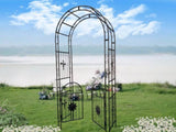 Metal Garden with doors Garden Arbor Trellis Climbing Plants Support Outdoor Wedding W656127047