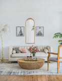 19"x56" Wood Floor Mirror, Full Body Mirror Dressing Make up Mirror for Bathroom Bedroom Living Room W2078P152648