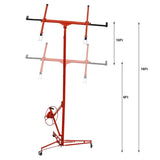 Drywall Panel hoist Drywall Lift Rolling Panel Hoist Jack Lifter 16ft Red Color W465137159