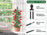 2 Packs Garden Obelisk Trellis 5.9FT Plants Tower for Climbing Plants Flower Vegetable Vine Support 84045793