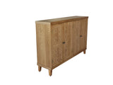 59" Brown Accent with 4 Doors, Natural Wood Buffet, Media, Console, W2295P306917